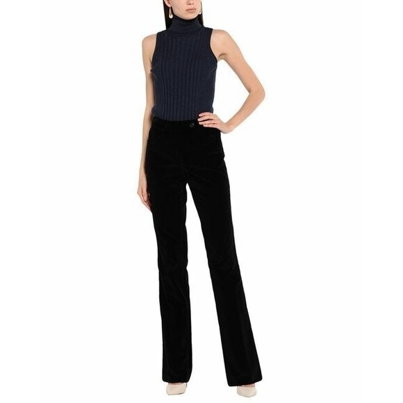 Prada Women's Black Velvet Trousers Size 40 / 8 NWOT - Picture 1 of 6